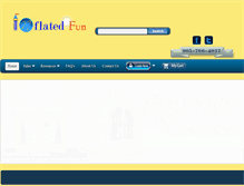 Tablet Screenshot of inflatedfun.ca